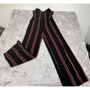 Express Jumper Women's Size Medium Black & Red Sleeveless Wide Leg Brand New NWT